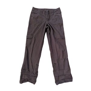Sonoma Life Style Womens Brown Convertiblle Cargo Pants Utility Straight Leg 6